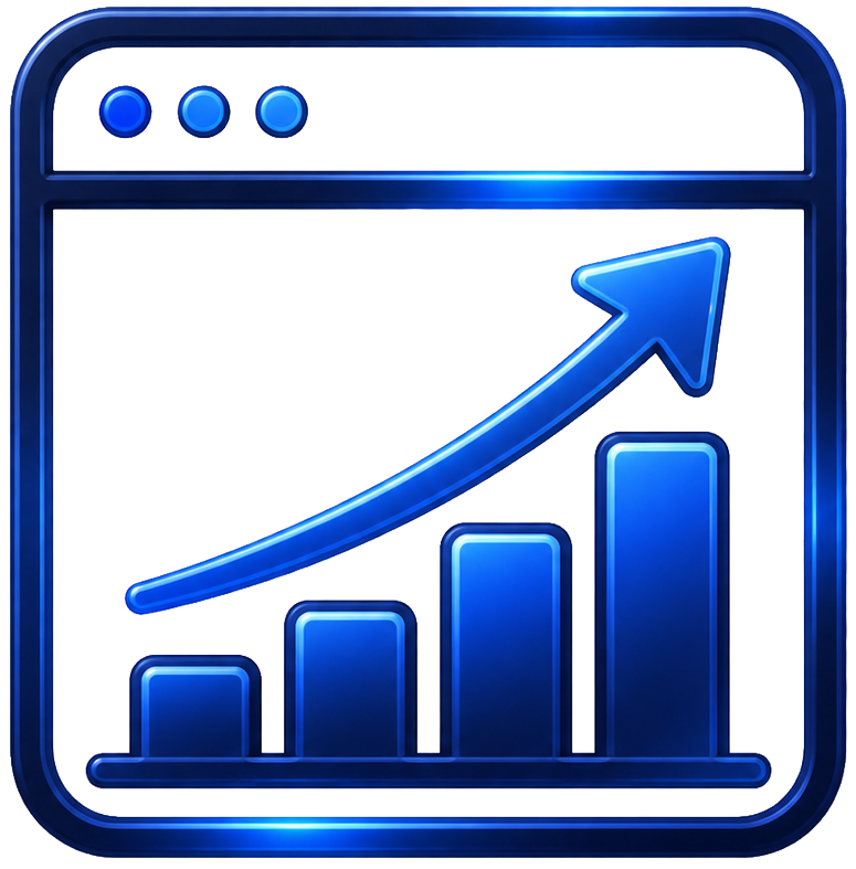 Growth Website growth chart icon