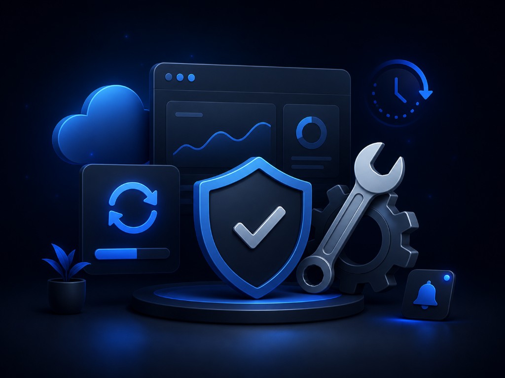 Website support and maintenance illustration
